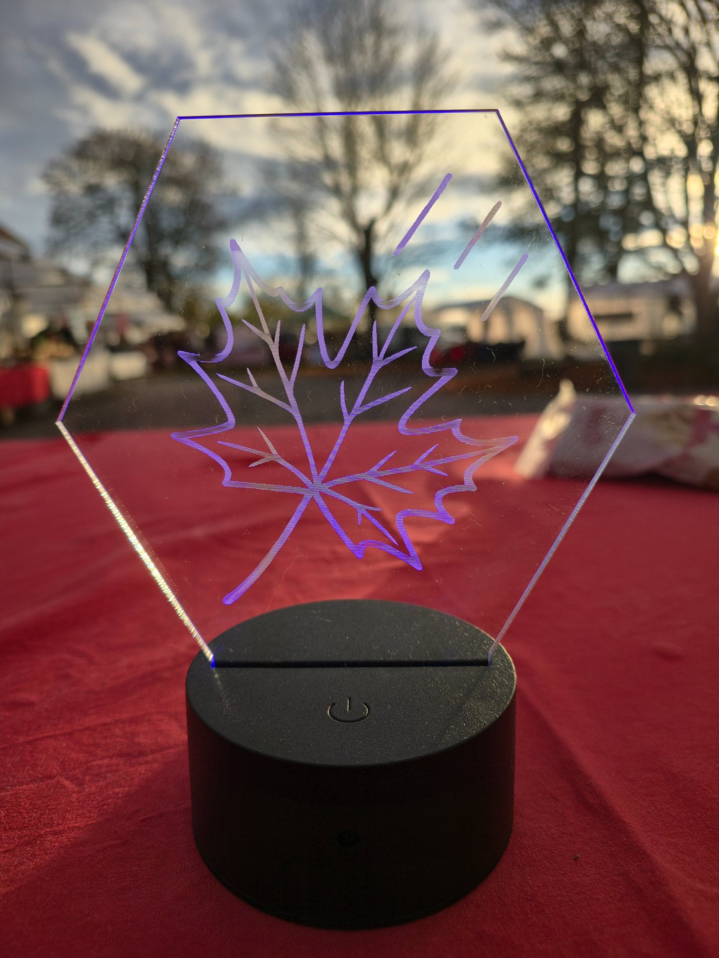 Bordslampa - Höstlöv