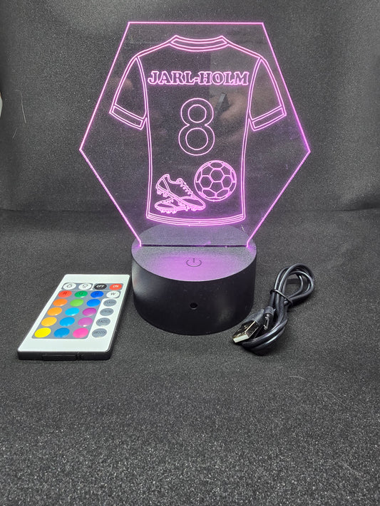 Bordslampa - Personlig Fotbollströja